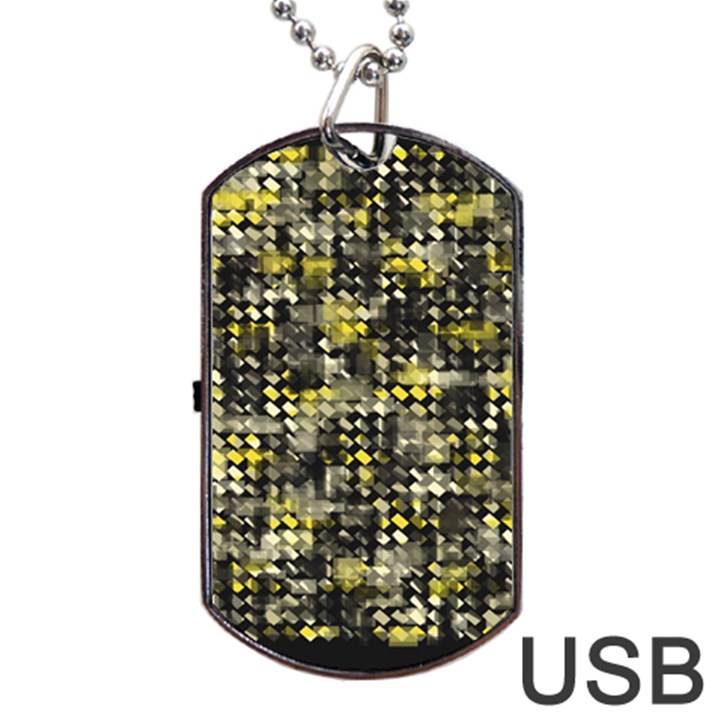 Bricks Cubes Dog Tag USB Flash (Two Sides)