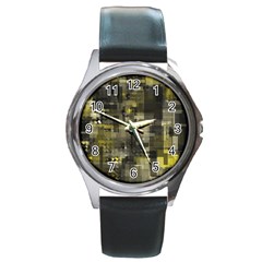 Blocksum Round Metal Watch by Sparkle