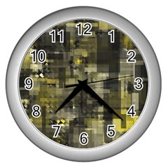 Blocksum Wall Clock (silver) by Sparkle