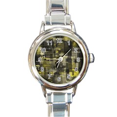 Blocksum Round Italian Charm Watch by Sparkle