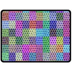 Blocks Stars Fleece Blanket (large)  by Sparkle