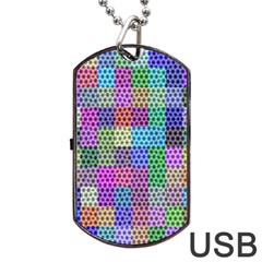 Blocks Stars Dog Tag Usb Flash (two Sides) by Sparkle