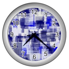 Blockify Wall Clock (silver) by Sparkle