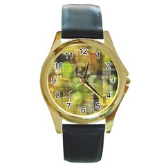 Flashstars Round Gold Metal Watch by Sparkle