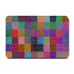 Random Colors Hexagon Small Doormat  by Sparkle