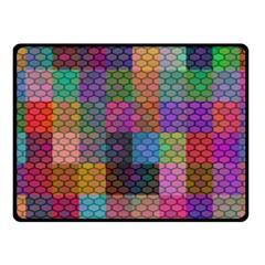 Random Colors Hexagon Fleece Blanket (small) by Sparkle