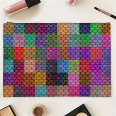 Random Colors Hexagon Cosmetic Bag (xxl) by Sparkle