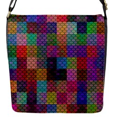 Random Colors Hexagon Flap Closure Messenger Bag (s) by Sparkle