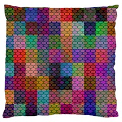 Random Colors Hexagon Standard Flano Cushion Case (one Side) by Sparkle