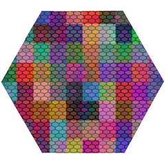 Random Colors Hexagon Wooden Puzzle Hexagon by Sparkle