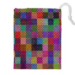 Random Colors Hexagon Drawstring Pouch (4xl)