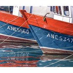 Fishing Boats Parked At Lake, Chiloe Island   Chile Deluxe Canvas 14  x 11  (Stretched) 14  x 11  x 1.5  Stretched Canvas