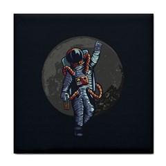 Illustration Drunk Astronaut Tile Coaster by Vaneshart