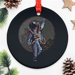 Illustration Drunk Astronaut Ornament (round) by Vaneshart