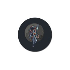 Illustration Drunk Astronaut Golf Ball Marker by Vaneshart