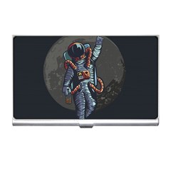 Illustration Drunk Astronaut Business Card Holder by Vaneshart