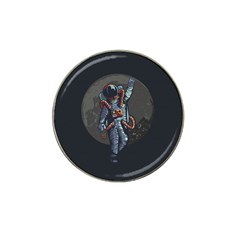 Illustration Drunk Astronaut Hat Clip Ball Marker by Vaneshart