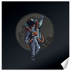 Illustration Drunk Astronaut Canvas 12  X 12  by Vaneshart