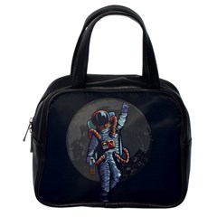 Illustration Drunk Astronaut Classic Handbag (one Side) by Vaneshart