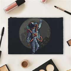 Illustration Drunk Astronaut Cosmetic Bag (large) by Vaneshart