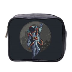 Illustration Drunk Astronaut Mini Toiletries Bag (two Sides) by Vaneshart