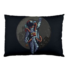 Illustration Drunk Astronaut Pillow Case (two Sides) by Vaneshart