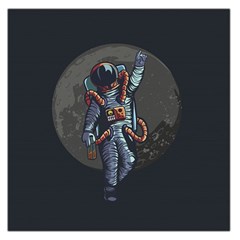 Illustration Drunk Astronaut Large Satin Scarf (square) by Vaneshart