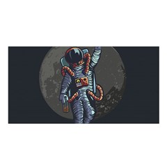 Illustration Drunk Astronaut Satin Shawl by Vaneshart