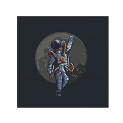 Illustration Drunk Astronaut Small Satin Scarf (square) by Vaneshart