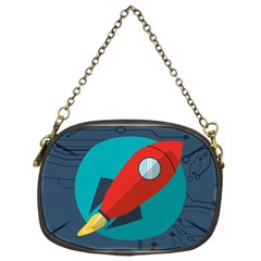 Rocket With Science Related Icons Image Chain Purse (two Sides) by Vaneshart