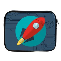 Rocket With Science Related Icons Image Apple Ipad 2/3/4 Zipper Cases by Vaneshart