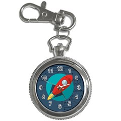 Rocket With Science Related Icons Image Key Chain Watches by Vaneshart