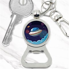 Ufo Alien Spaceship Galaxy Bottle Opener Key Chain by Vaneshart