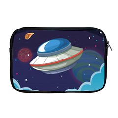 Ufo Alien Spaceship Galaxy Apple Macbook Pro 17  Zipper Case by Vaneshart