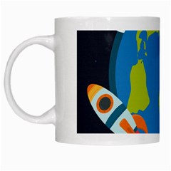 Spaceship Design White Mugs by Vaneshart