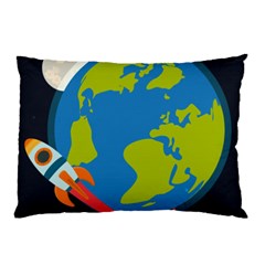 Spaceship Design Pillow Case by Vaneshart