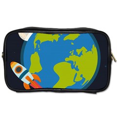 Spaceship Design Toiletries Bag (one Side) by Vaneshart