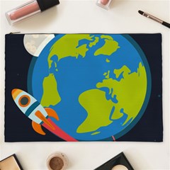 Spaceship Design Cosmetic Bag (xxl) by Vaneshart