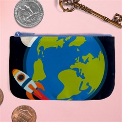 Spaceship Design Large Coin Purse by Vaneshart