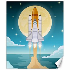 Space Exploration Illustration Canvas 20  X 24  by Vaneshart