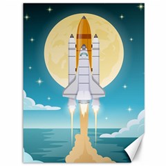 Space Exploration Illustration Canvas 36  X 48  by Vaneshart