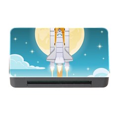 Space Exploration Illustration Memory Card Reader With Cf by Vaneshart