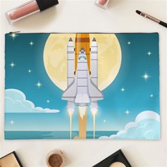 Space Exploration Illustration Cosmetic Bag (xxl) by Vaneshart