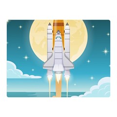 Space Exploration Illustration Double Sided Flano Blanket (mini)  by Vaneshart