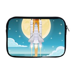 Space Exploration Illustration Apple Macbook Pro 17  Zipper Case by Vaneshart