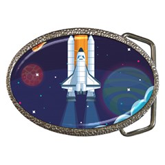 Spaceship Milkyway Galaxy Belt Buckles by Vaneshart