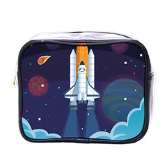 Spaceship Milkyway Galaxy Mini Toiletries Bag (one Side) by Vaneshart