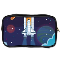 Spaceship Milkyway Galaxy Toiletries Bag (one Side) by Vaneshart