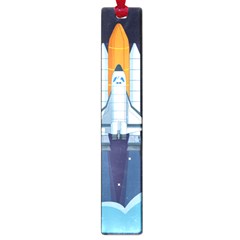 Spaceship Milkyway Galaxy Large Book Marks by Vaneshart