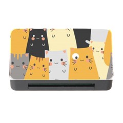 Seamless Pattern Cute Cat Cartoons Memory Card Reader With Cf by Vaneshart